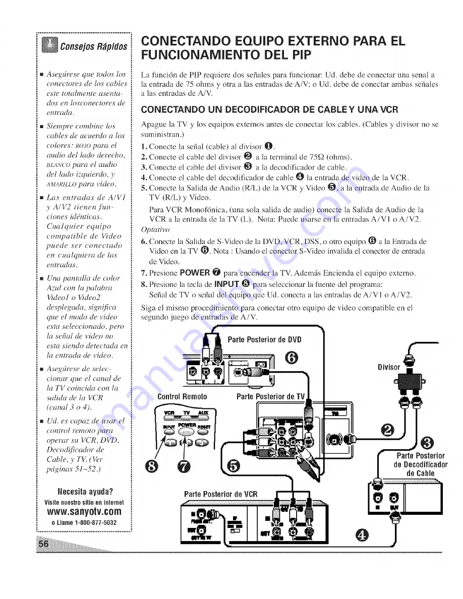 Sanyo DS27820 Скачать руководство пользователя страница 56