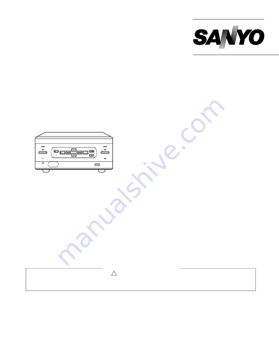 Sanyo DSR-M800P Service Manual Download Page 1