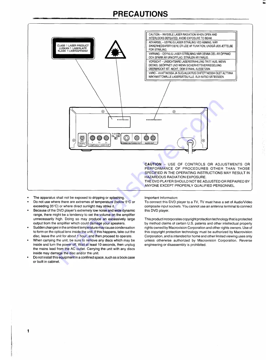 Sanyo DVD-5100 Instruction Manual Download Page 2