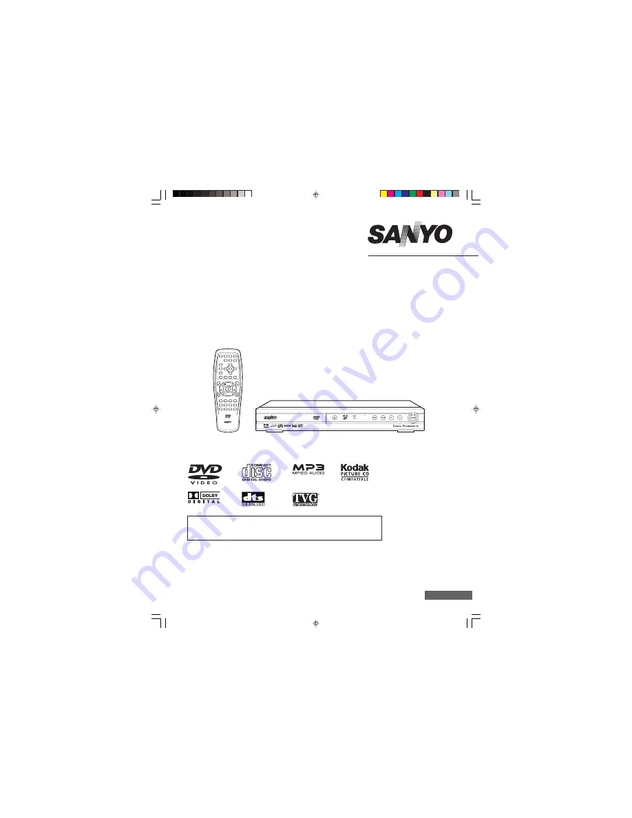 Sanyo DWM-400 Скачать руководство пользователя страница 1