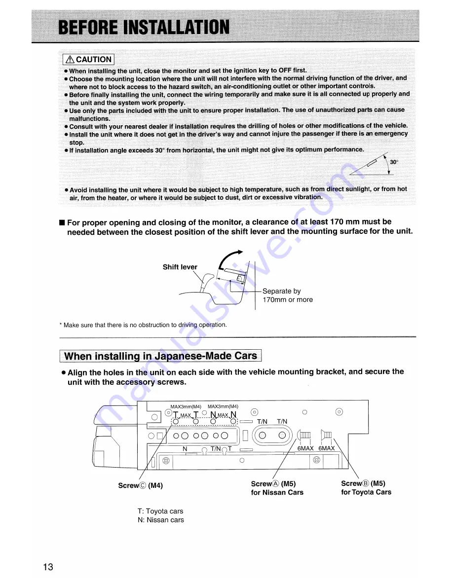 Sanyo ECD-T1780DV Installation And Operation Manual Download Page 14