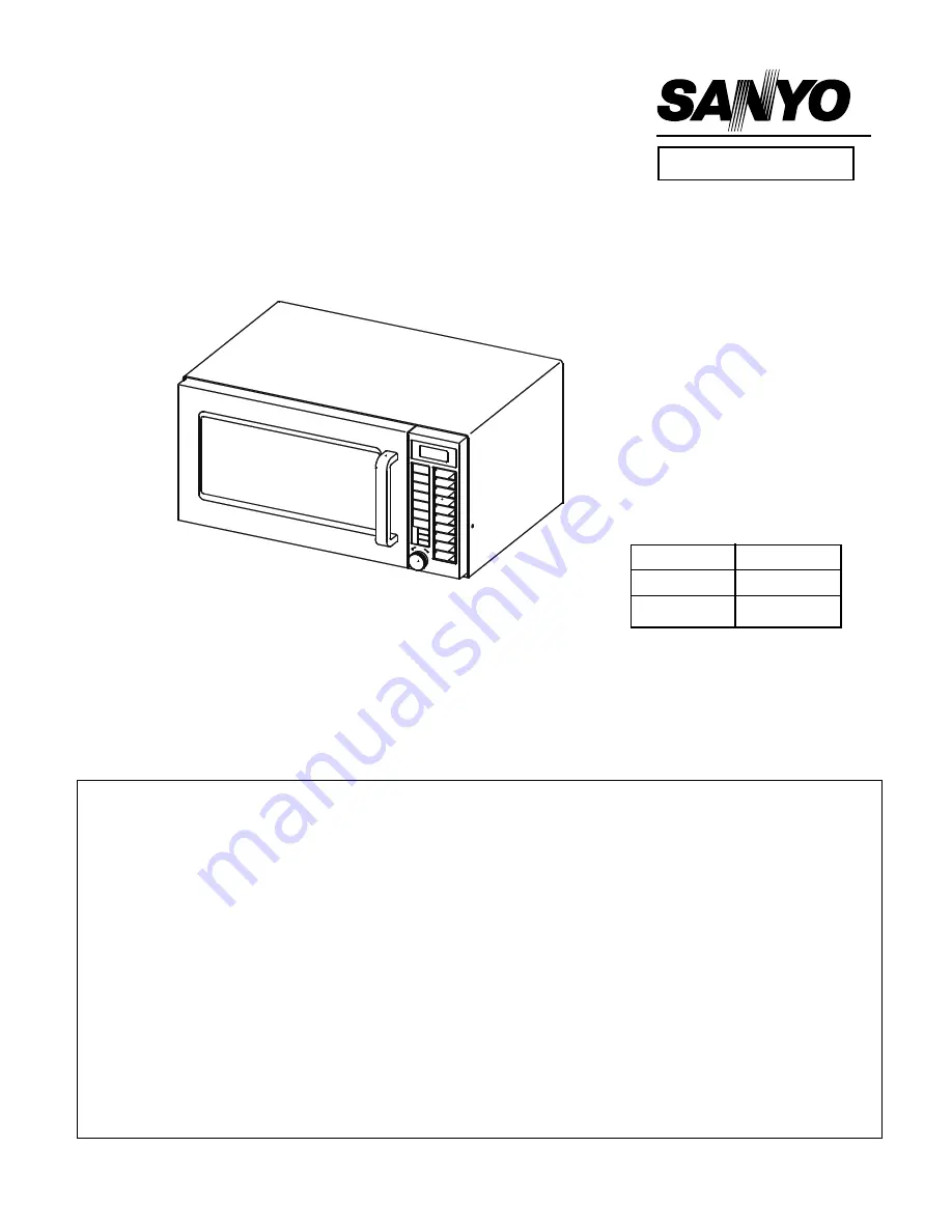 Sanyo EM-C1100SD Скачать руководство пользователя страница 1