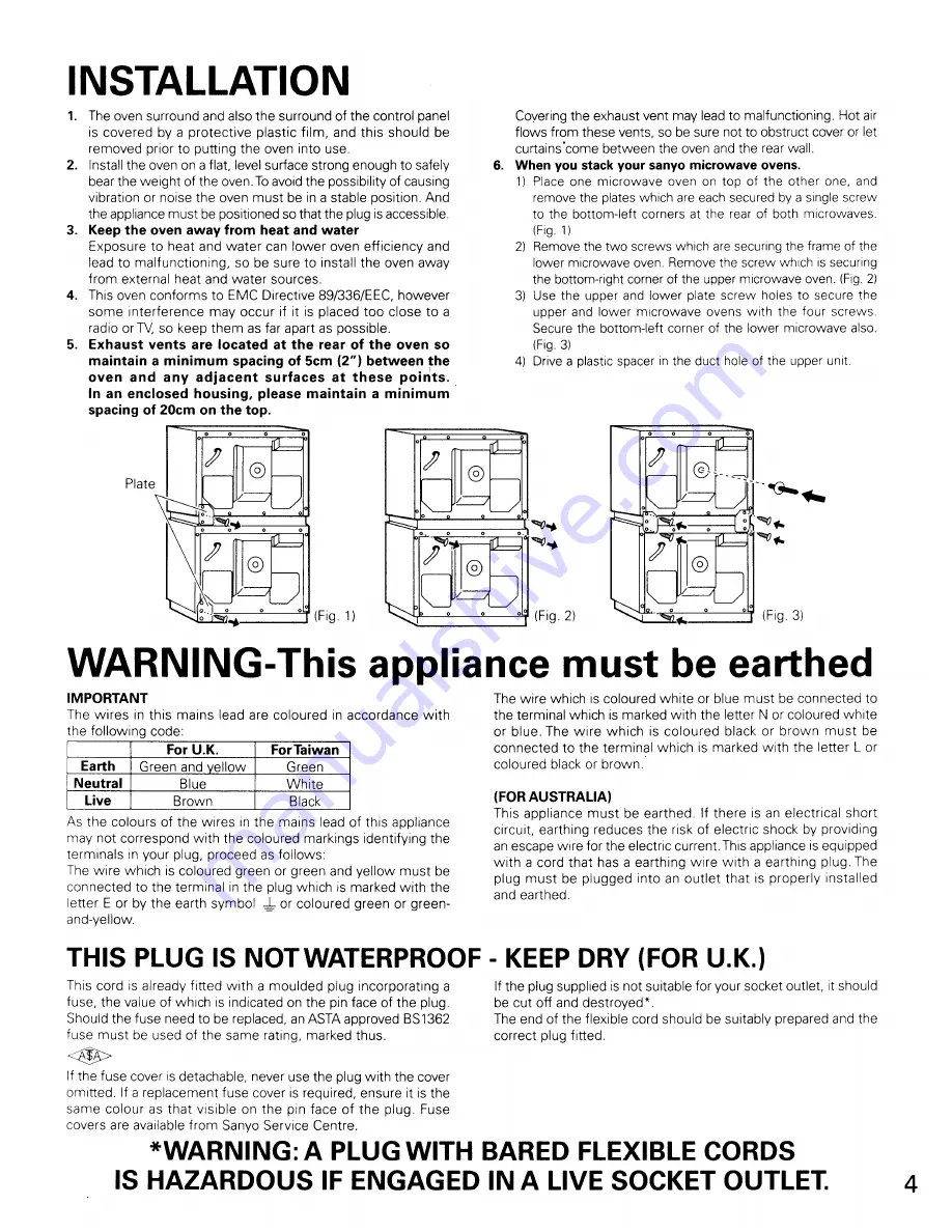 Sanyo EM-C1900 Instructions Manual Download Page 5