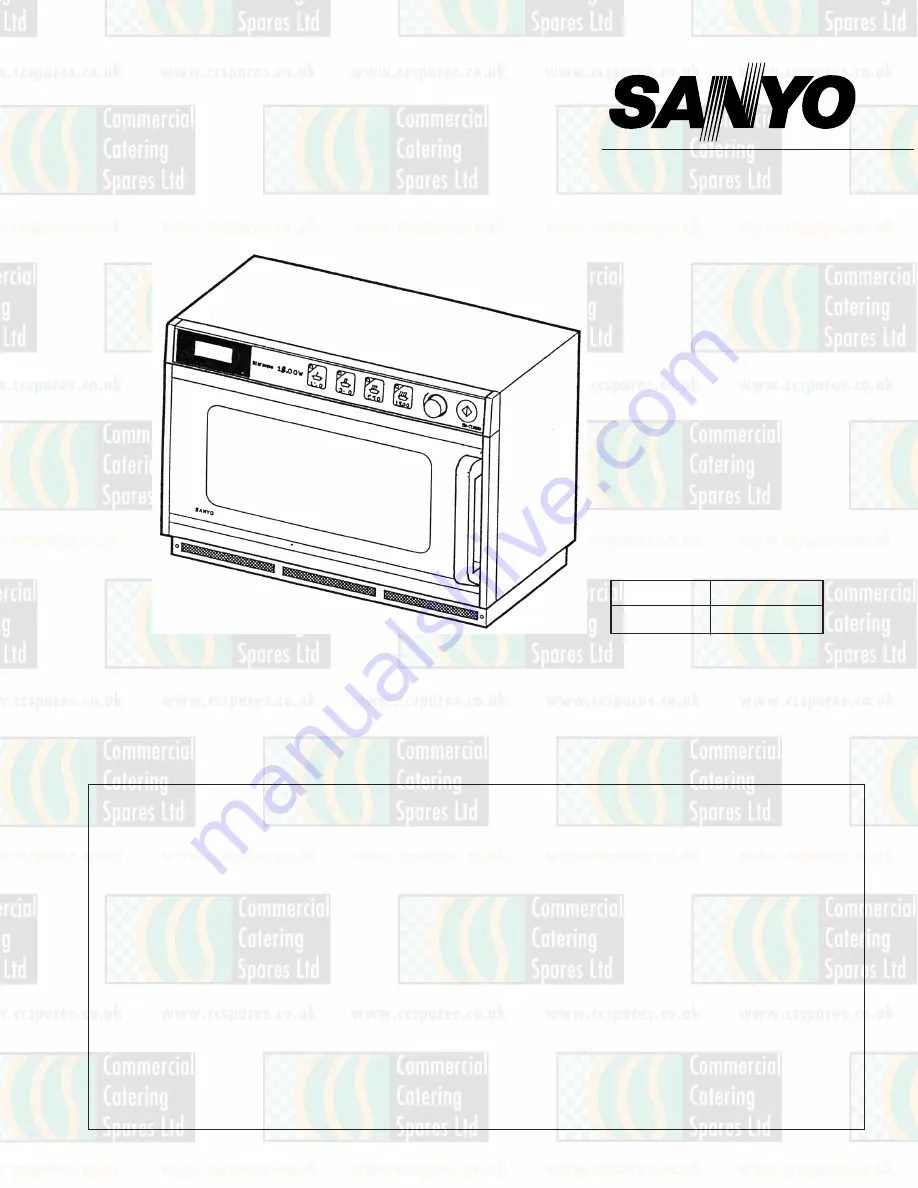 Sanyo EM-C1900M Service Manual Download Page 1