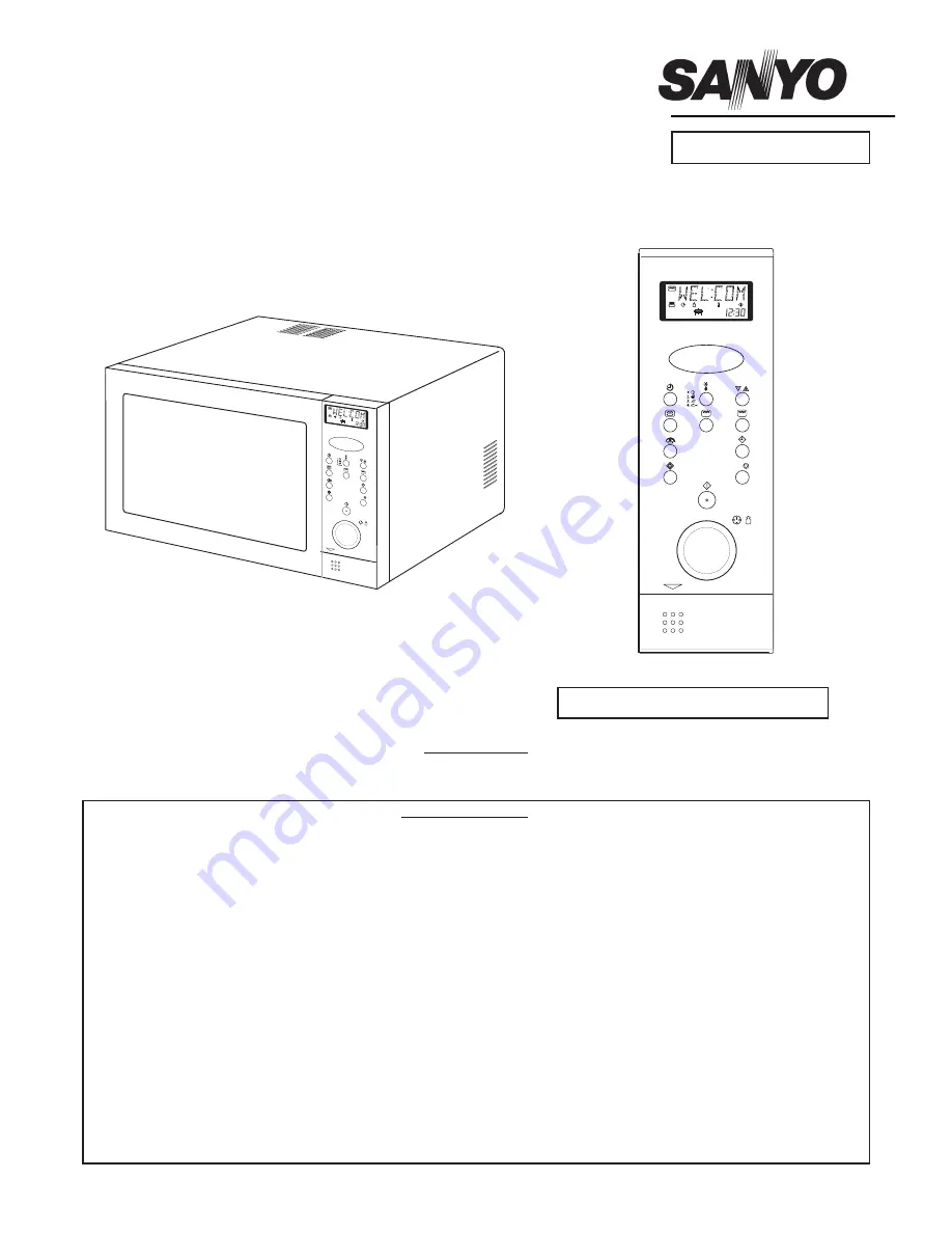 Sanyo EM-D9552NECO Скачать руководство пользователя страница 1