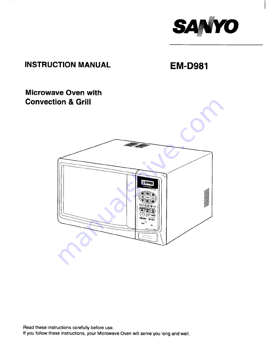 Sanyo EM-D981 Instruction Manual Download Page 1