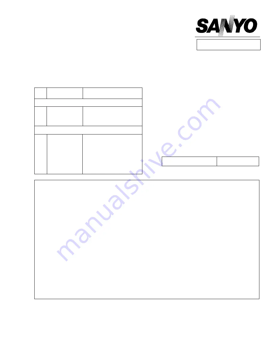 Sanyo EM-P472WS Service Manual Download Page 1