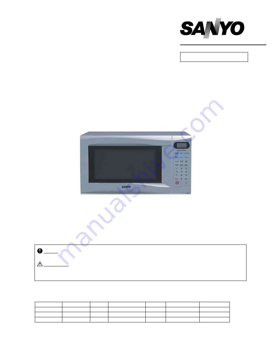 Sanyo EM-S156AS Service Manual Download Page 1