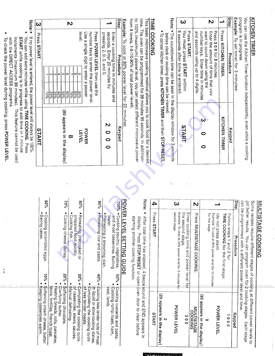 Sanyo EM-U1000 Instruction Manual And Cooking Manual Download Page 7