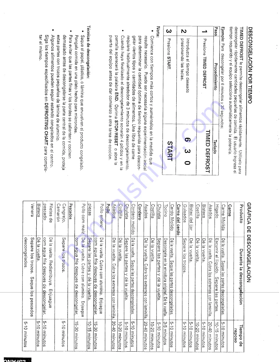 Sanyo EM-U1000 Instruction Manual And Cooking Manual Download Page 17