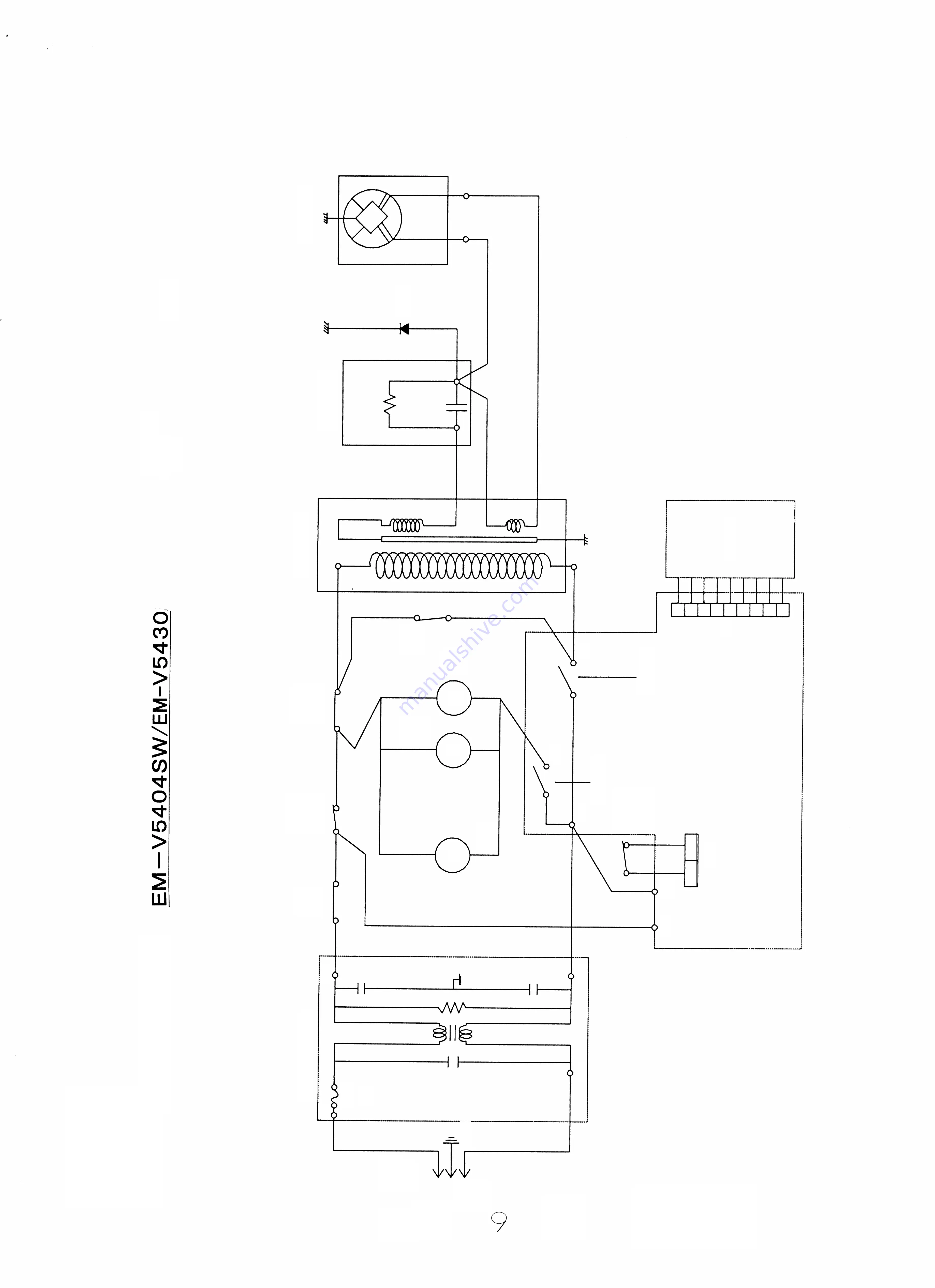 Sanyo EM-V5404SW - Full Size Microwave Oven Скачать руководство пользователя страница 9