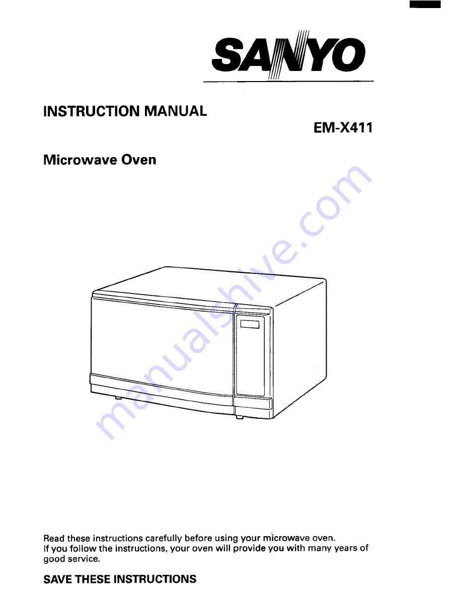 Sanyo EM-X4111 Instruction Manual Download Page 1