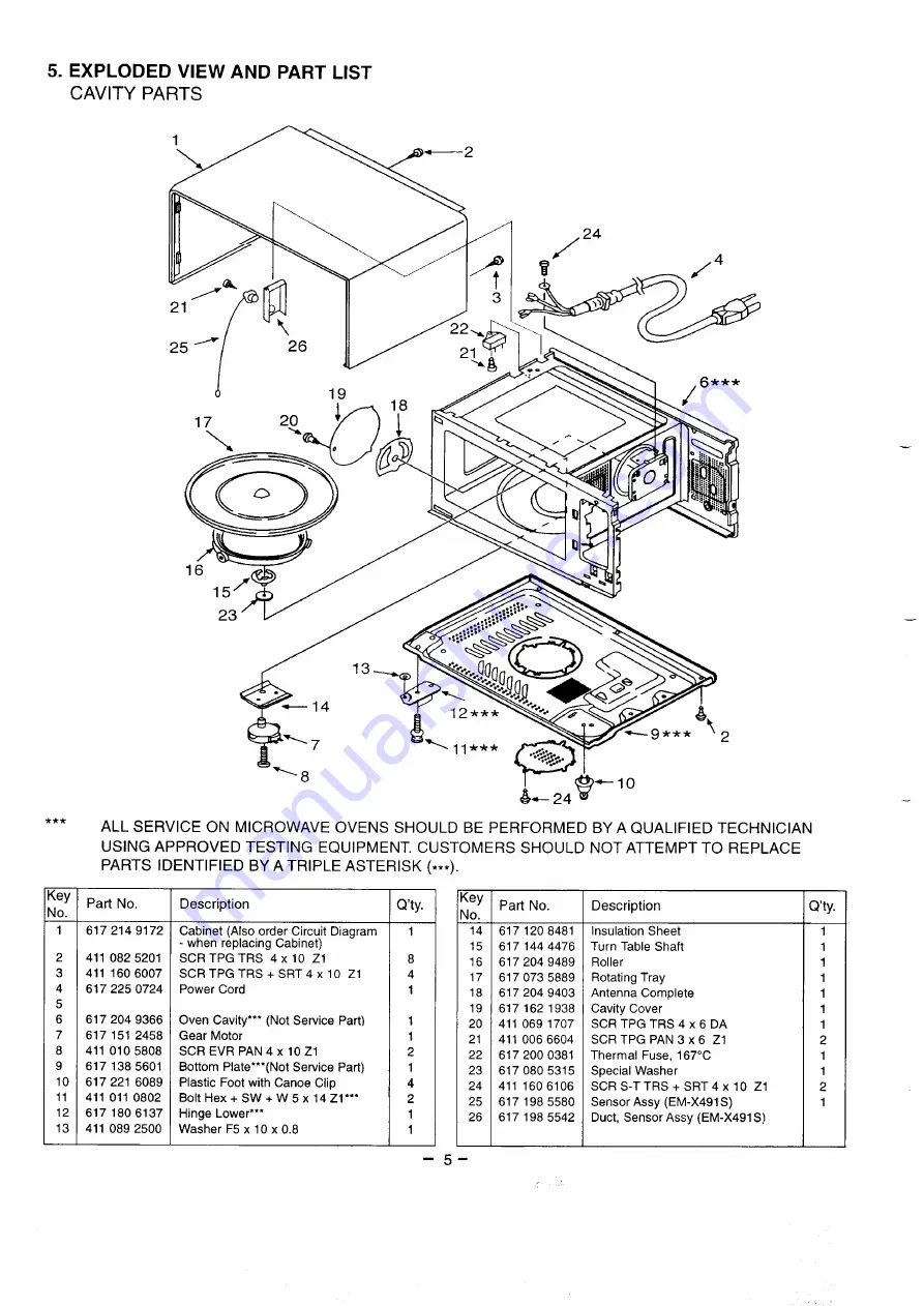 Sanyo EM-X411S Supplement Of Service Manual Download Page 6