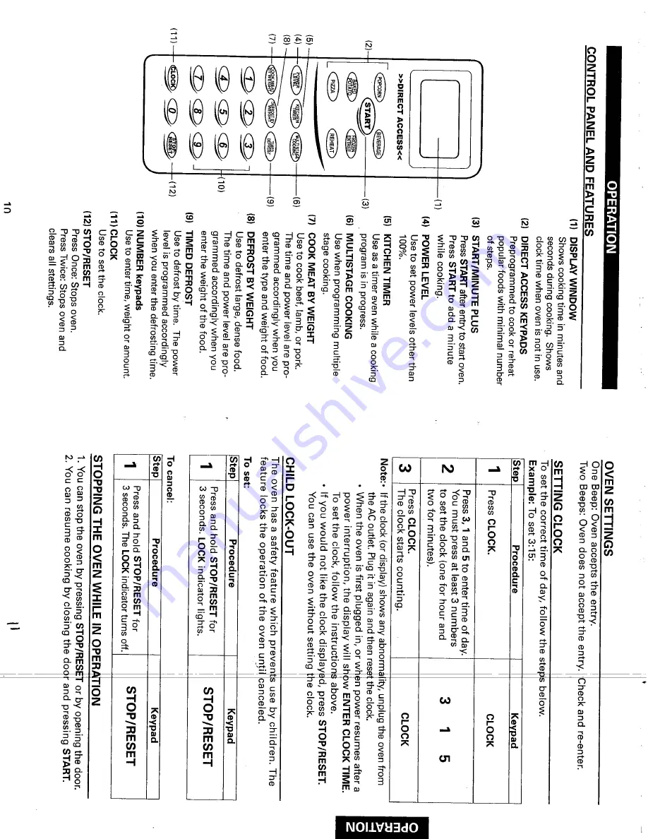 Sanyo EM-Z2000 Instruction Manual And Cooking Manual Download Page 6