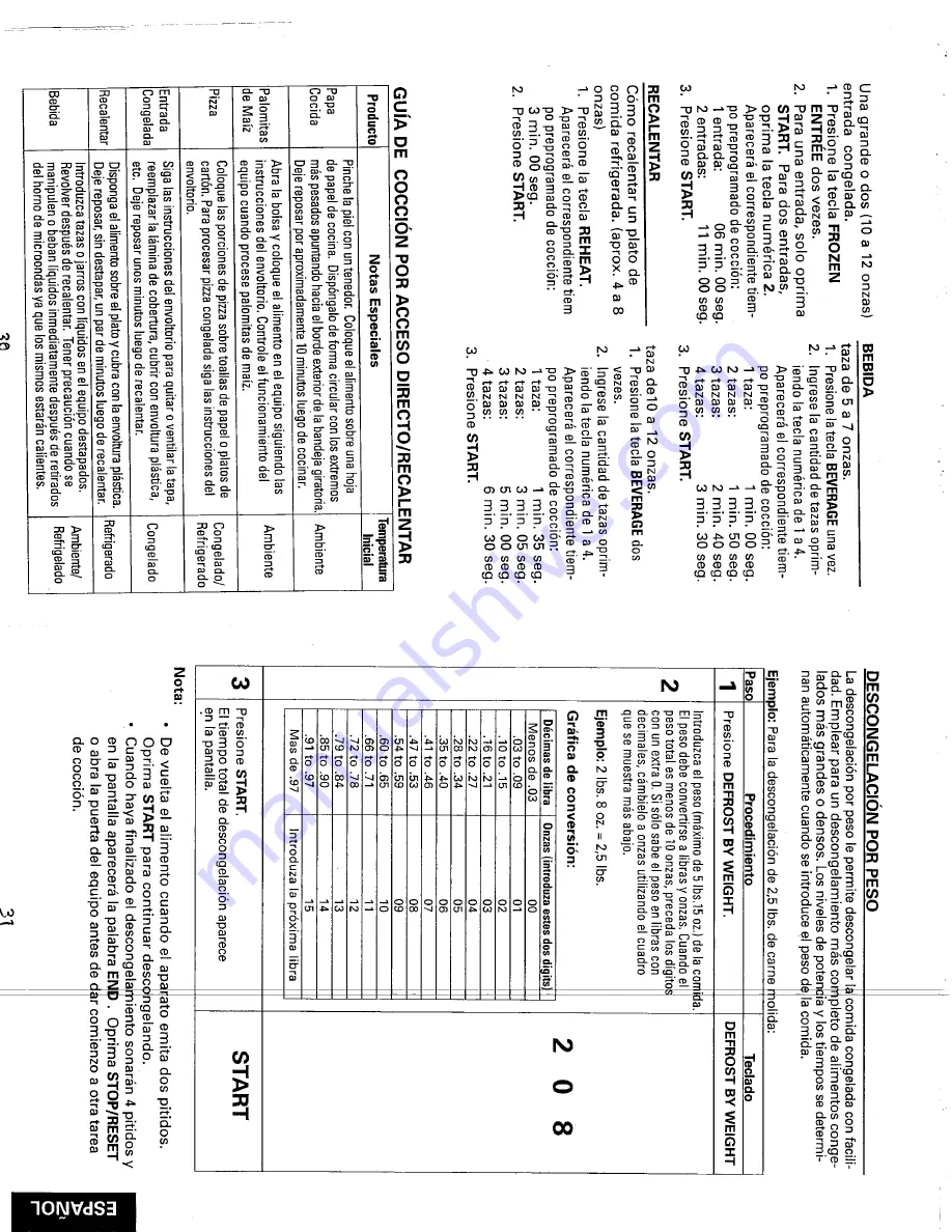 Sanyo EM-Z2000 Instruction Manual And Cooking Manual Download Page 16