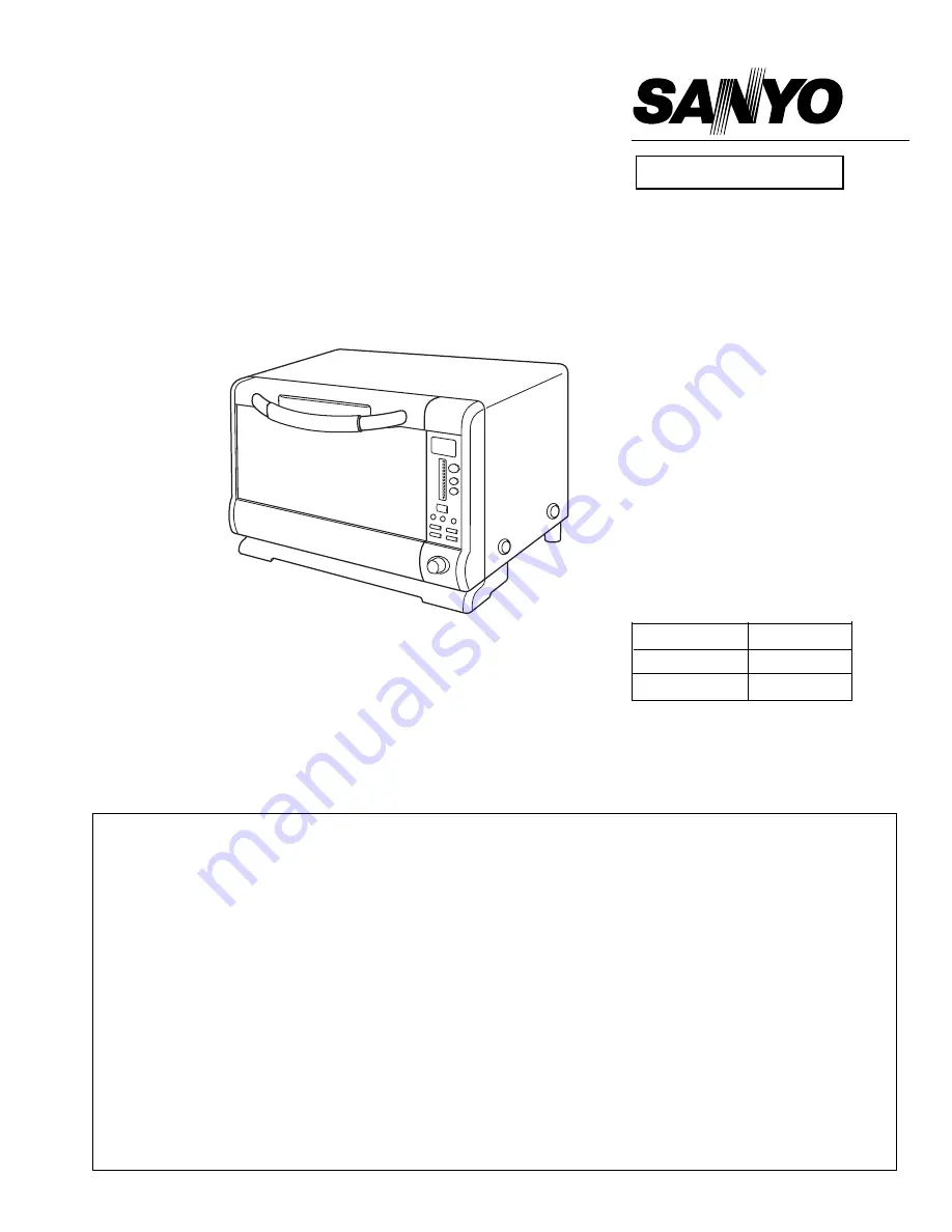 Sanyo EMO-SRT1 Service Manual Download Page 1