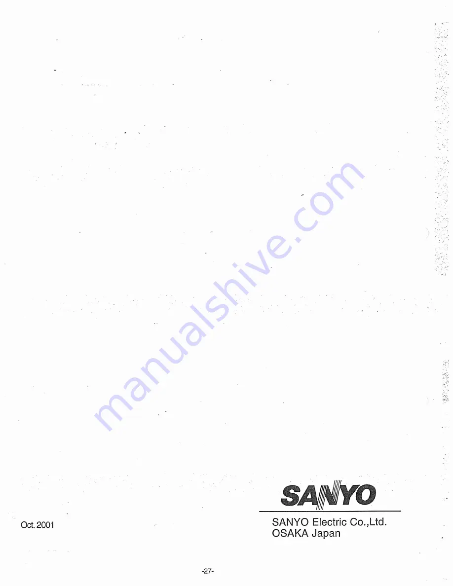 Sanyo EMO-SRT10NX Service Manual Download Page 29