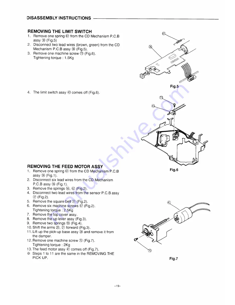 Sanyo FXD-615GD Service Manual Download Page 17