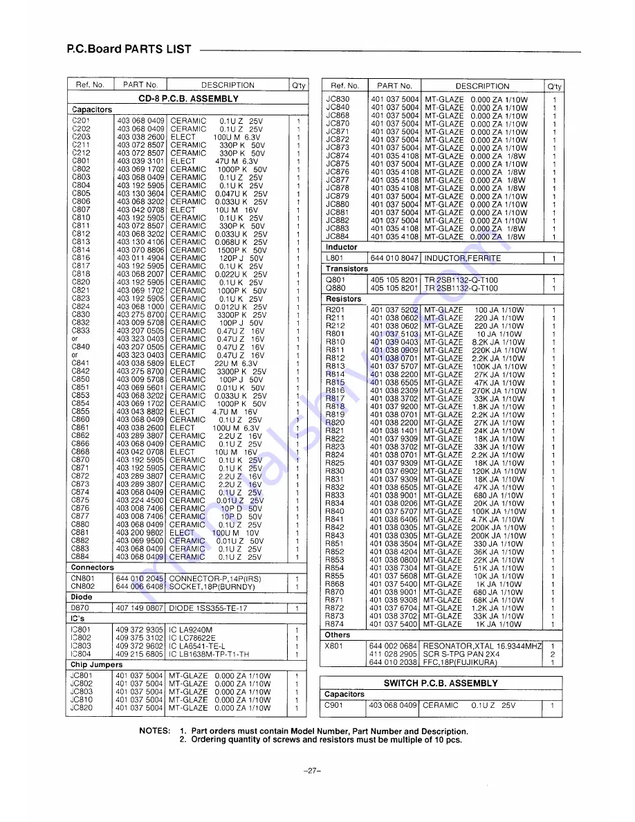 Sanyo FXD-615GD Service Manual Download Page 23