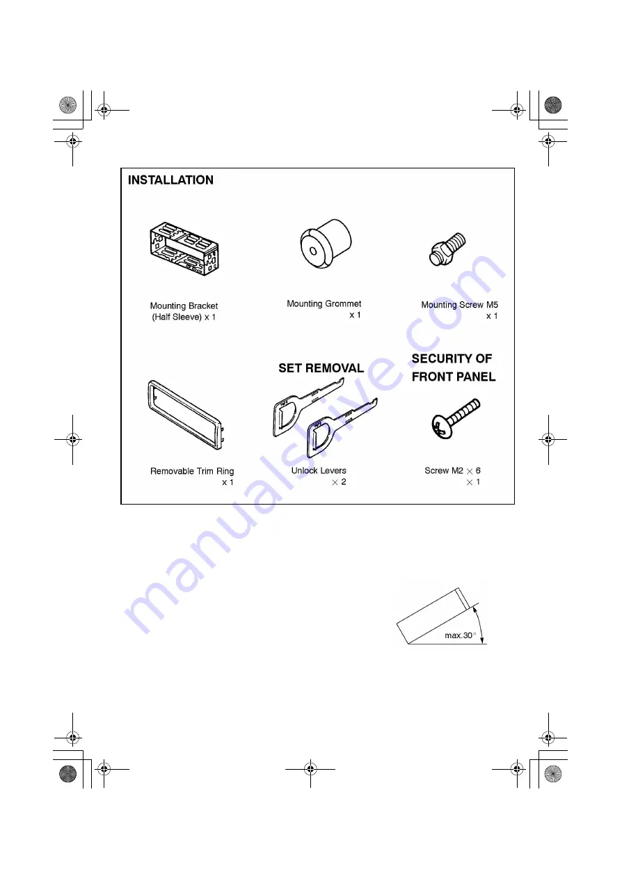 Sanyo FXD-885GD Operating Instruction Download Page 20