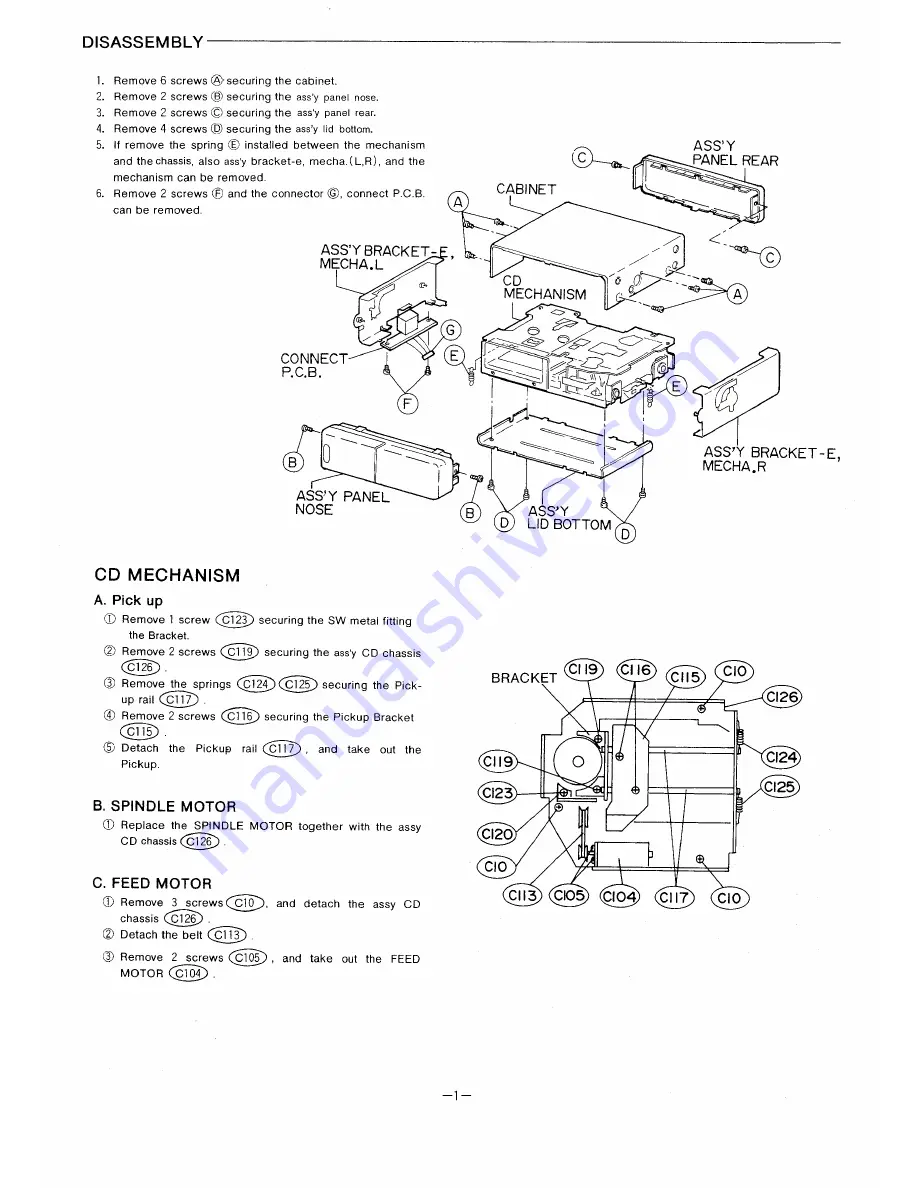 Sanyo FXD-C200 Service Manual Download Page 2