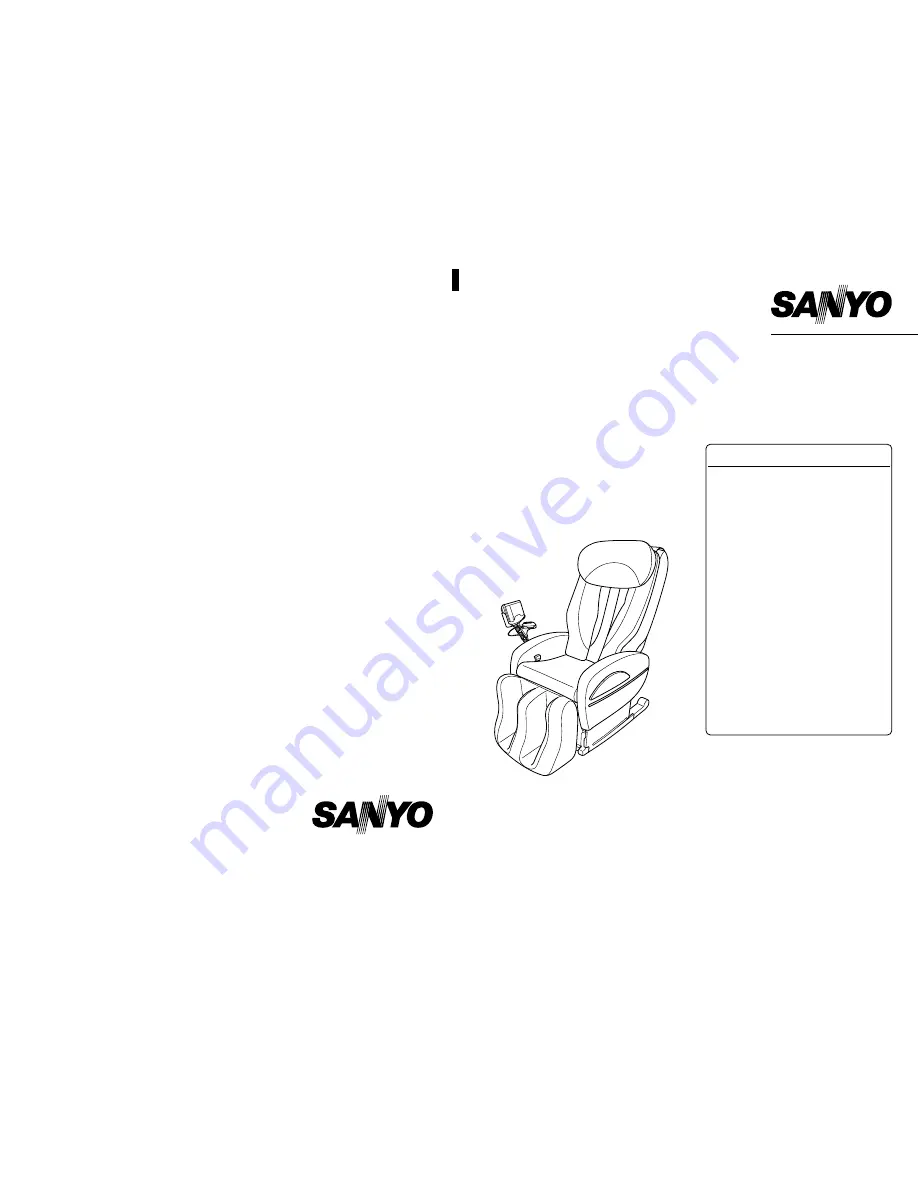 Sanyo HEC-DR7700 Instruction Manual Download Page 1