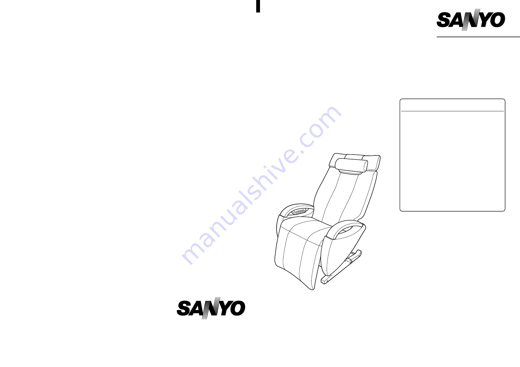 Sanyo HEC-RX1 Instruction Manual Download Page 1