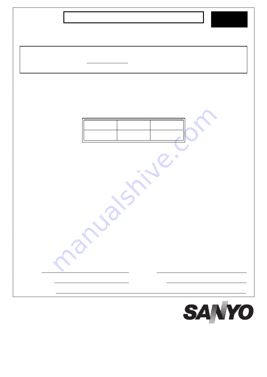 Sanyo HEC-RX1 Instruction Manual Download Page 9