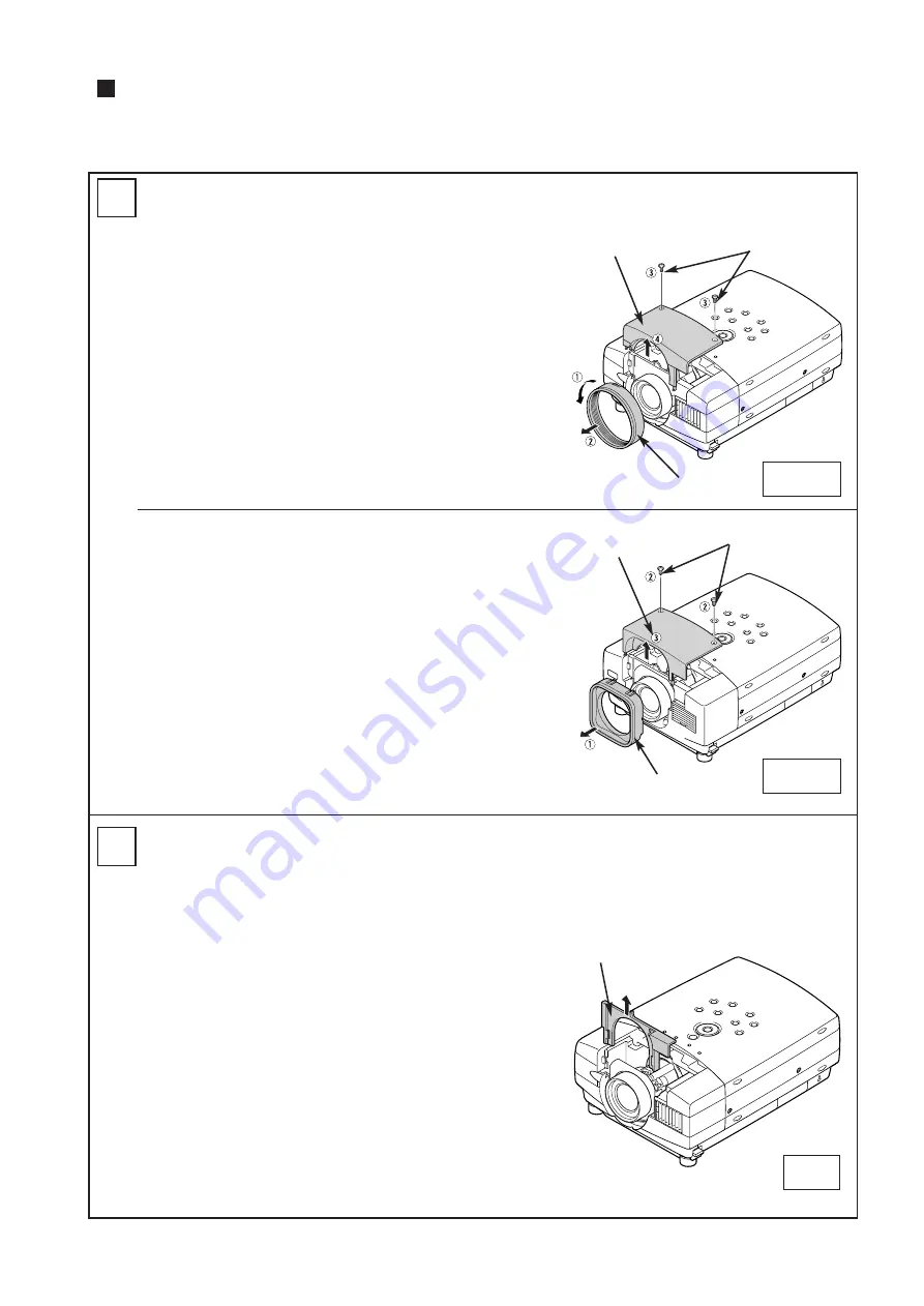 Sanyo LNS-W10 - Wide-angle Zoom Lens Lens Replacement Manual Download Page 2