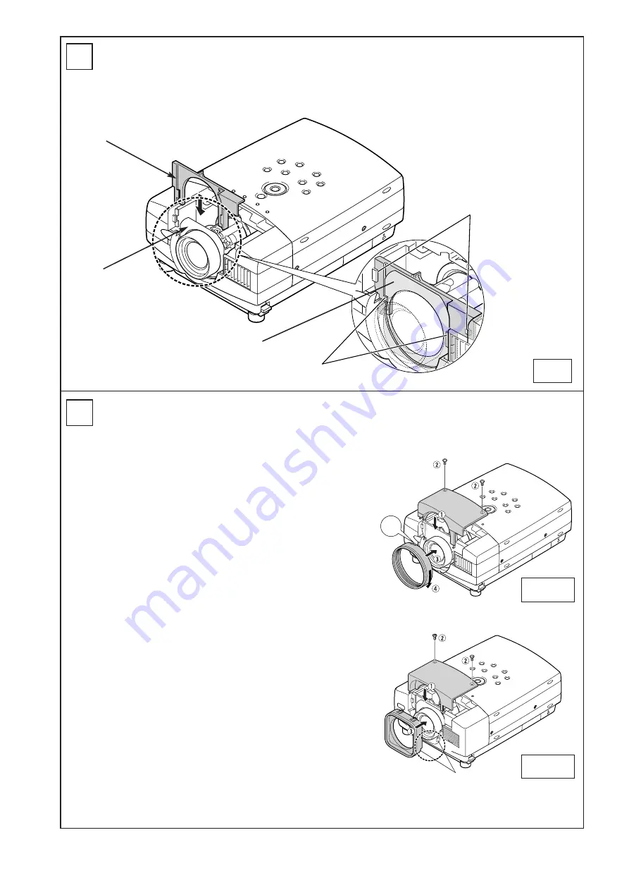 Sanyo LNS-W10 - Wide-angle Zoom Lens Lens Replacement Manual Download Page 4