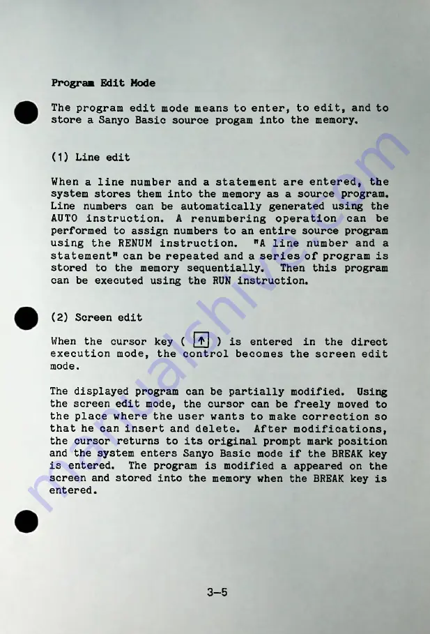 Sanyo MBC-550 Series User Manual Download Page 72