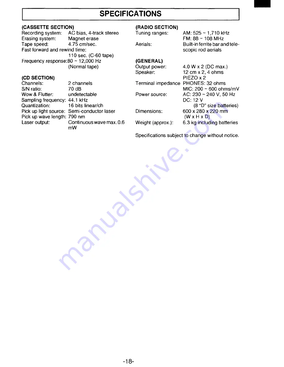 Sanyo MCD-S670F Instruction Manual Download Page 19