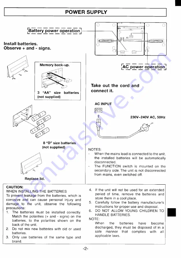 Sanyo MCD-S735F Instruction Manual Download Page 3