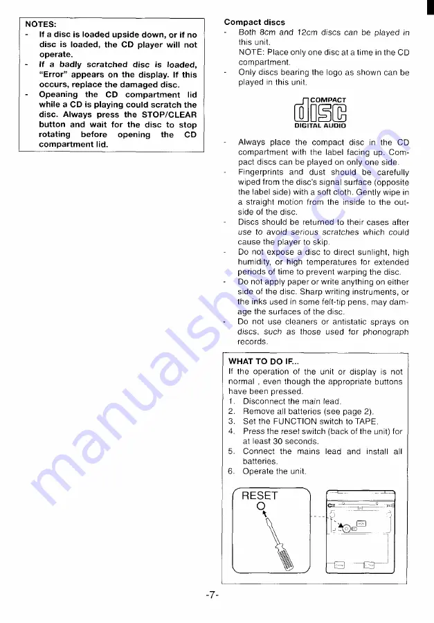 Sanyo MCD-S735F Instruction Manual Download Page 8