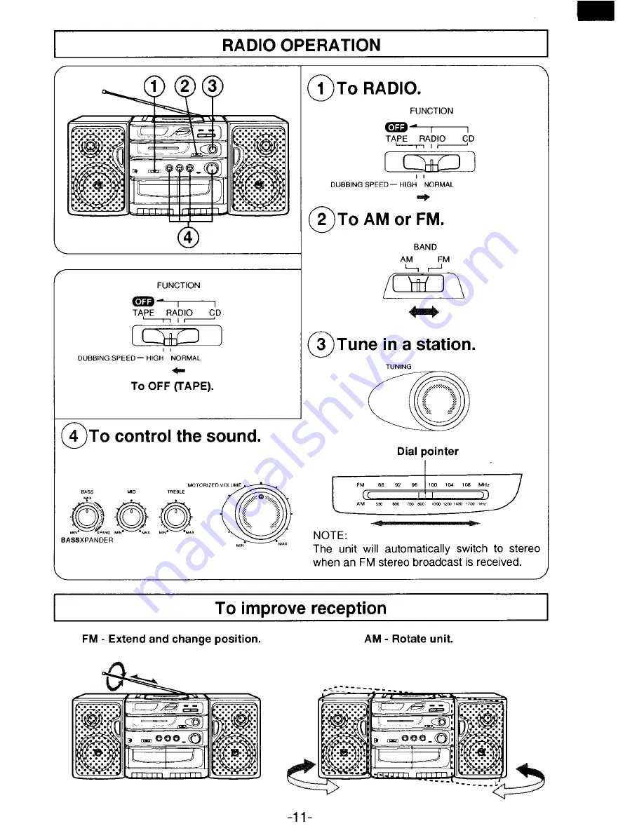 Sanyo MCD-S870F Instruction Manual Download Page 12