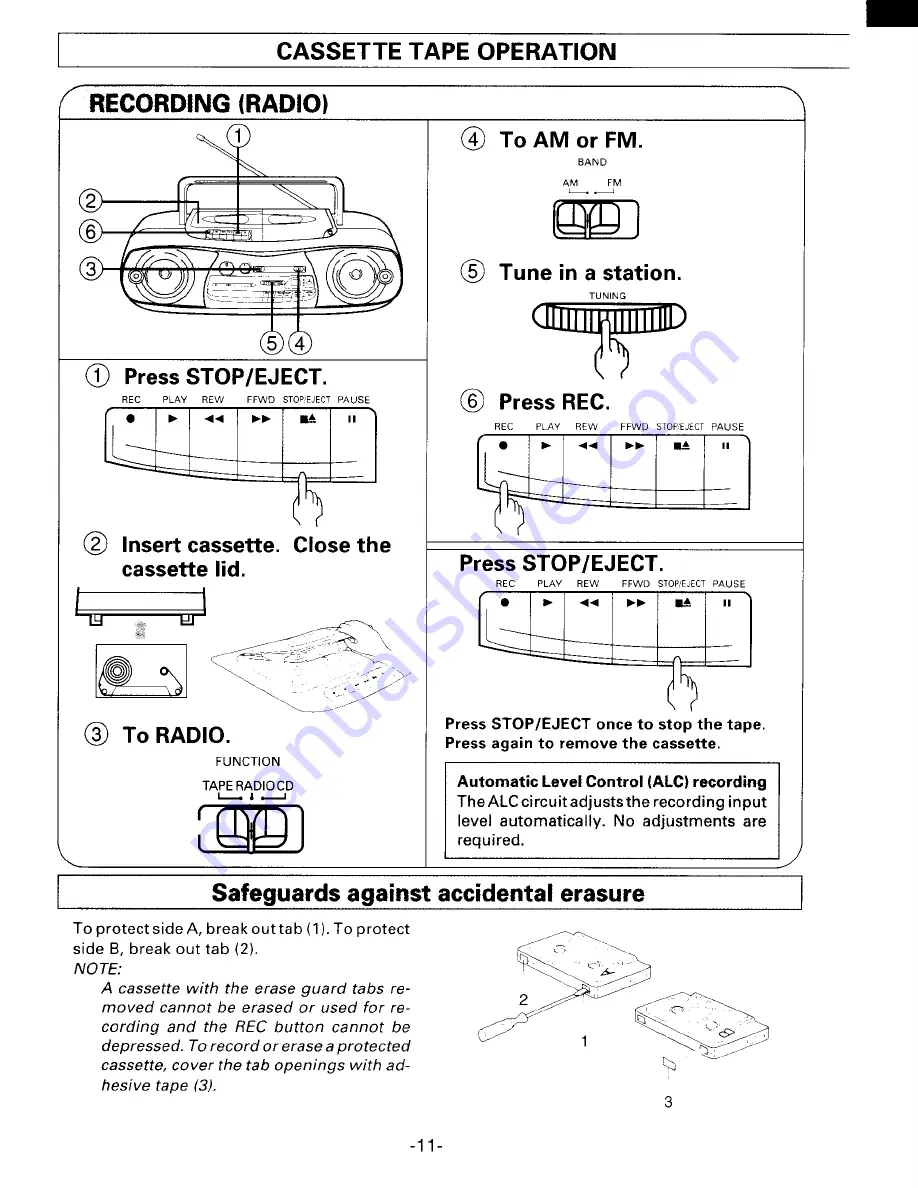 Sanyo MCD-Z12F Instruction Manual Download Page 12