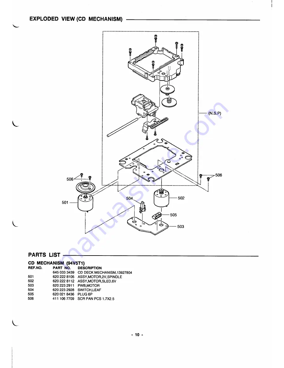 Sanyo MCD-Z160F Service Manual Download Page 11