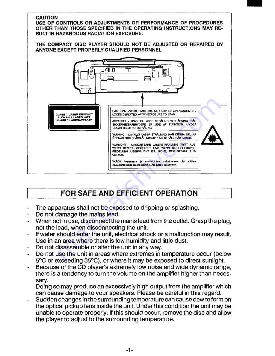 Sanyo MCD-Z16F Instruction Manual Download Page 2