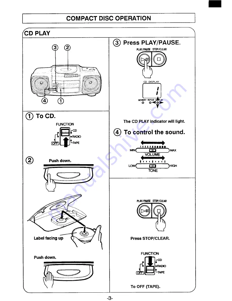 Sanyo MCD-Z16F Скачать руководство пользователя страница 4