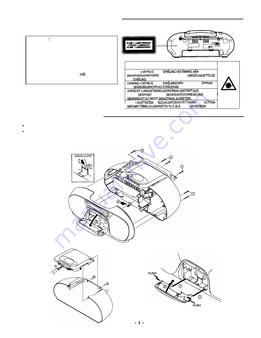 Sanyo MCD-Z250F Service Manual Download Page 2