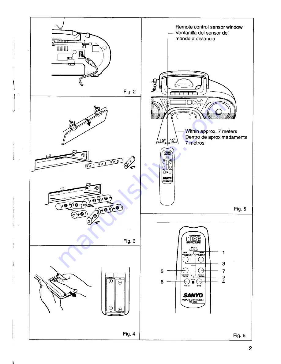 Sanyo MCD-Z260F Instruction Manual Download Page 3