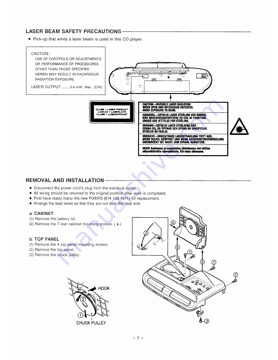 Sanyo MCD-Z31F Service Manual Download Page 2