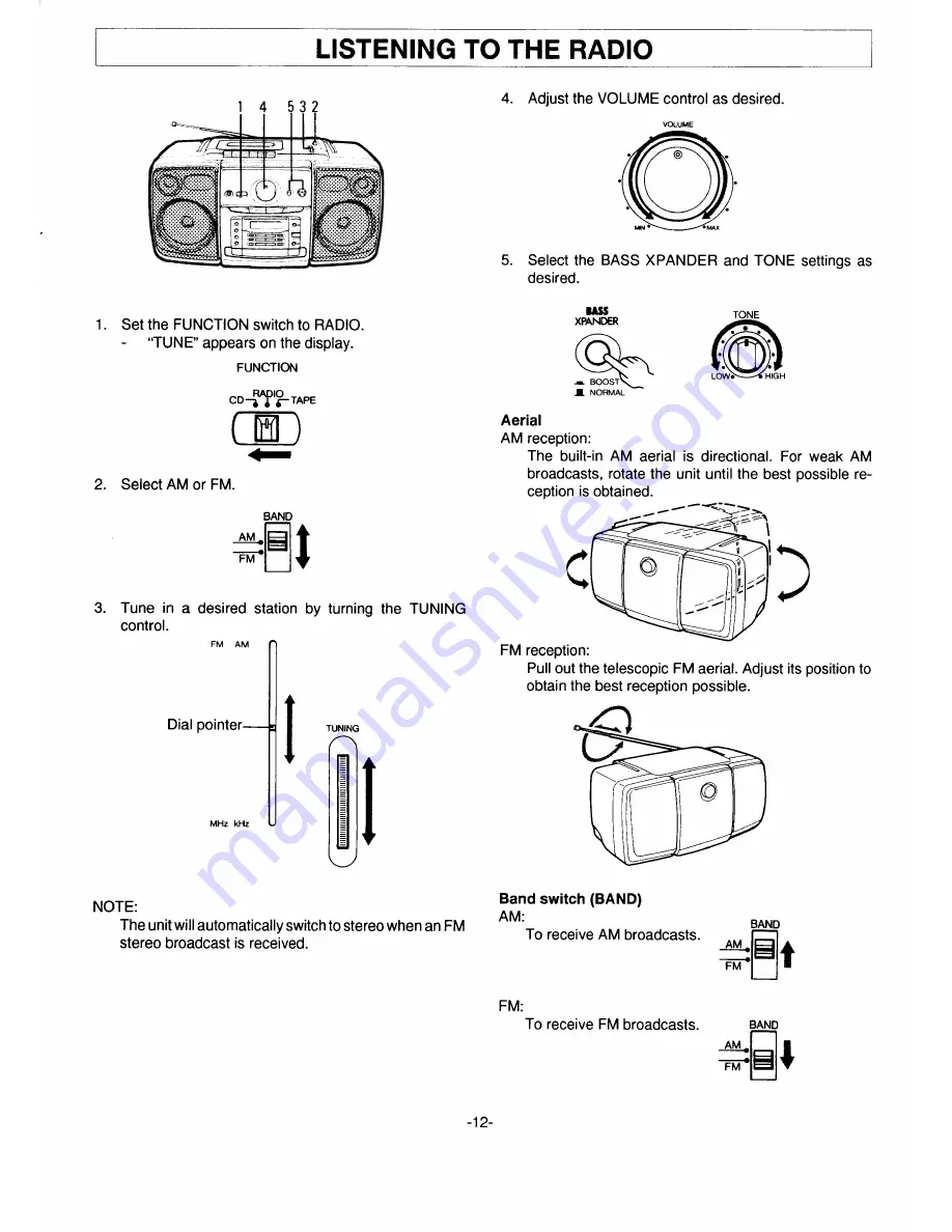 Sanyo MCH-900F Скачать руководство пользователя страница 13