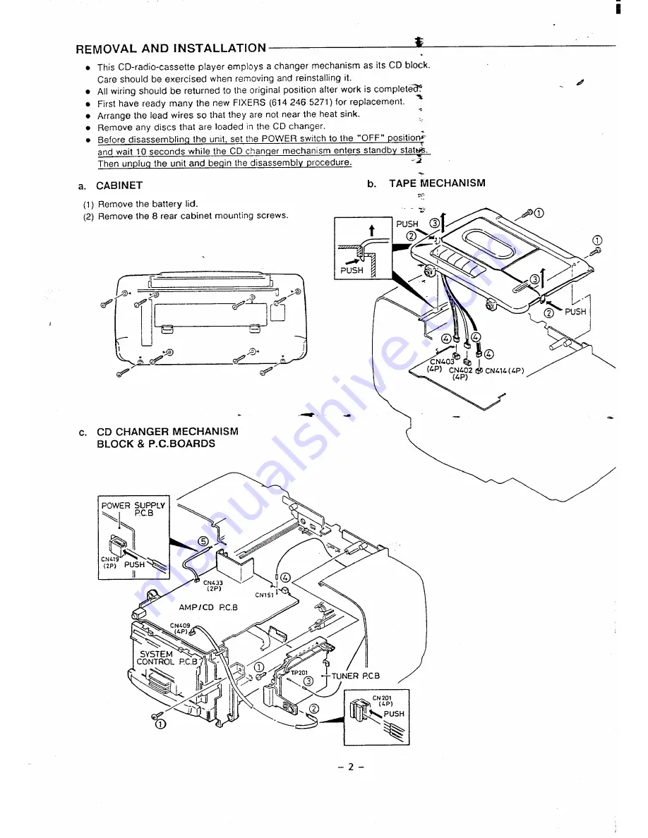 Sanyo MCH-900F Скачать руководство пользователя страница 3