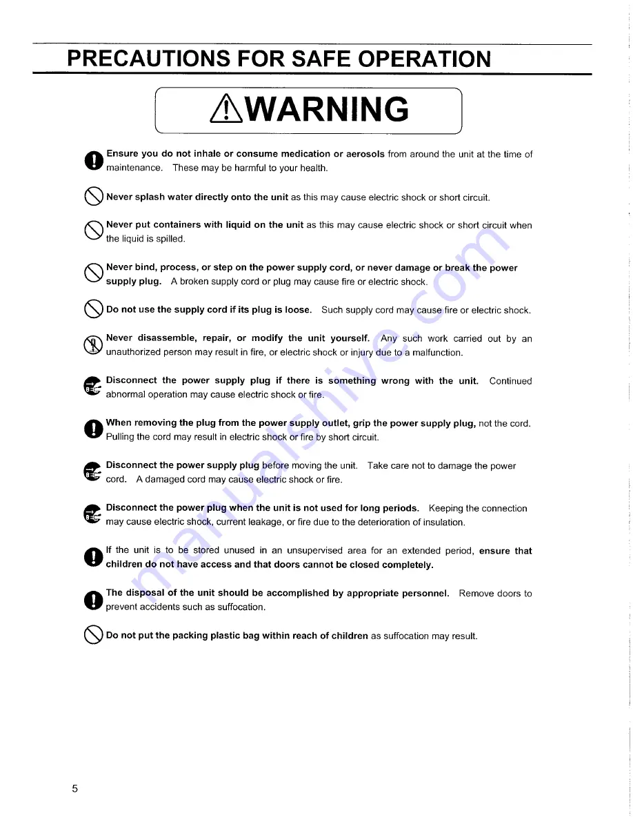 Sanyo MDF-594C Instruction Manual Download Page 6