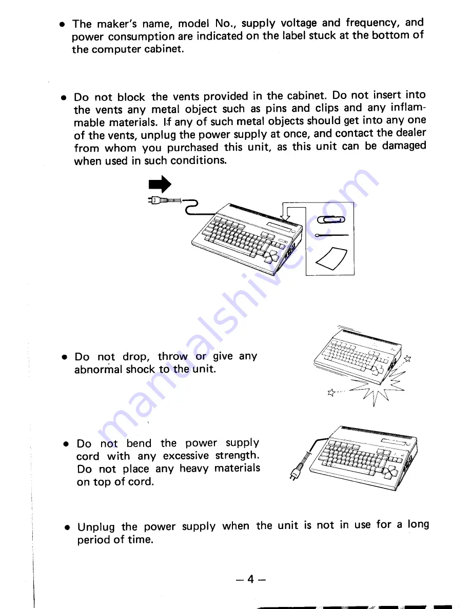 Sanyo MPC-100 Operating Instructions Manual Download Page 5