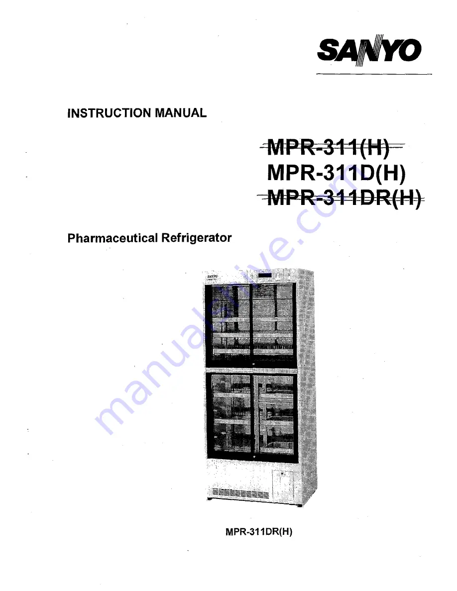 Sanyo MPR-311 Instruction Manual Download Page 1