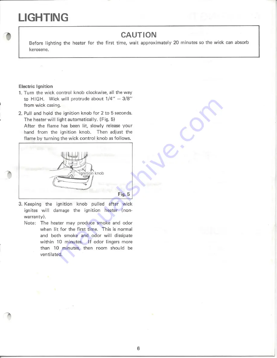 Sanyo OHC 510 Operating Instructions Manual Download Page 7