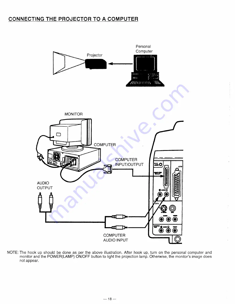 Sanyo PLC-300M Owner'S Manual Download Page 19