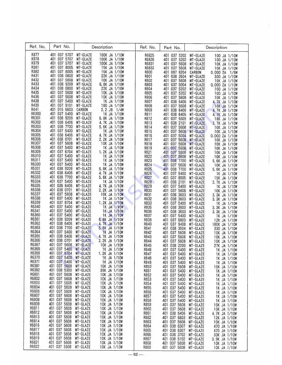 Sanyo PLC-320MB Service Manual Download Page 62